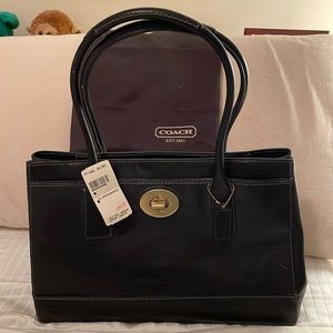 Coach Black Leather Handbag